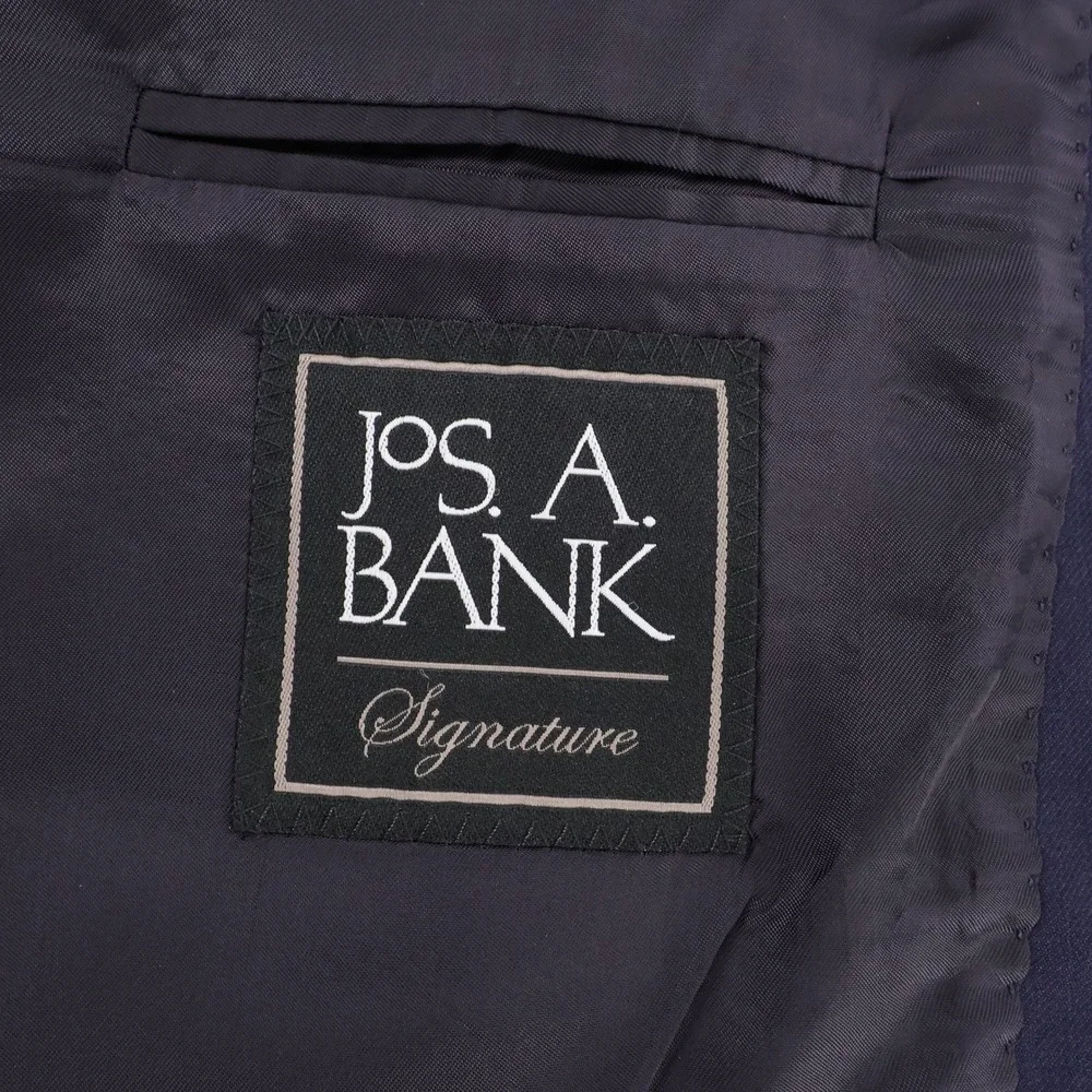 Jos. A. Bank Signature Tailored Blazer Navy Blue Mens 48 Regular